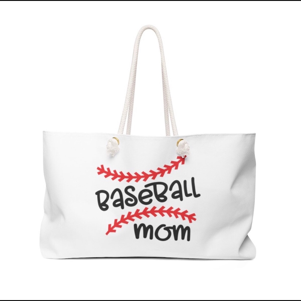 Baseball Mom Tote Bag